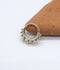 Diamonds Septum Clicker 14k Solid Gold Helix Rings Daith Earring